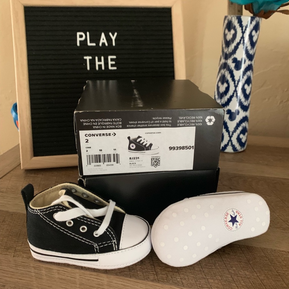 NWT Baby size 2 converses